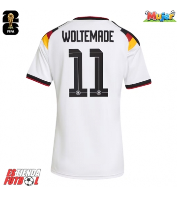 Alemania Nick Woltemade #11 Primera Equipación Mujer Mundial 2026 Manga Corta
